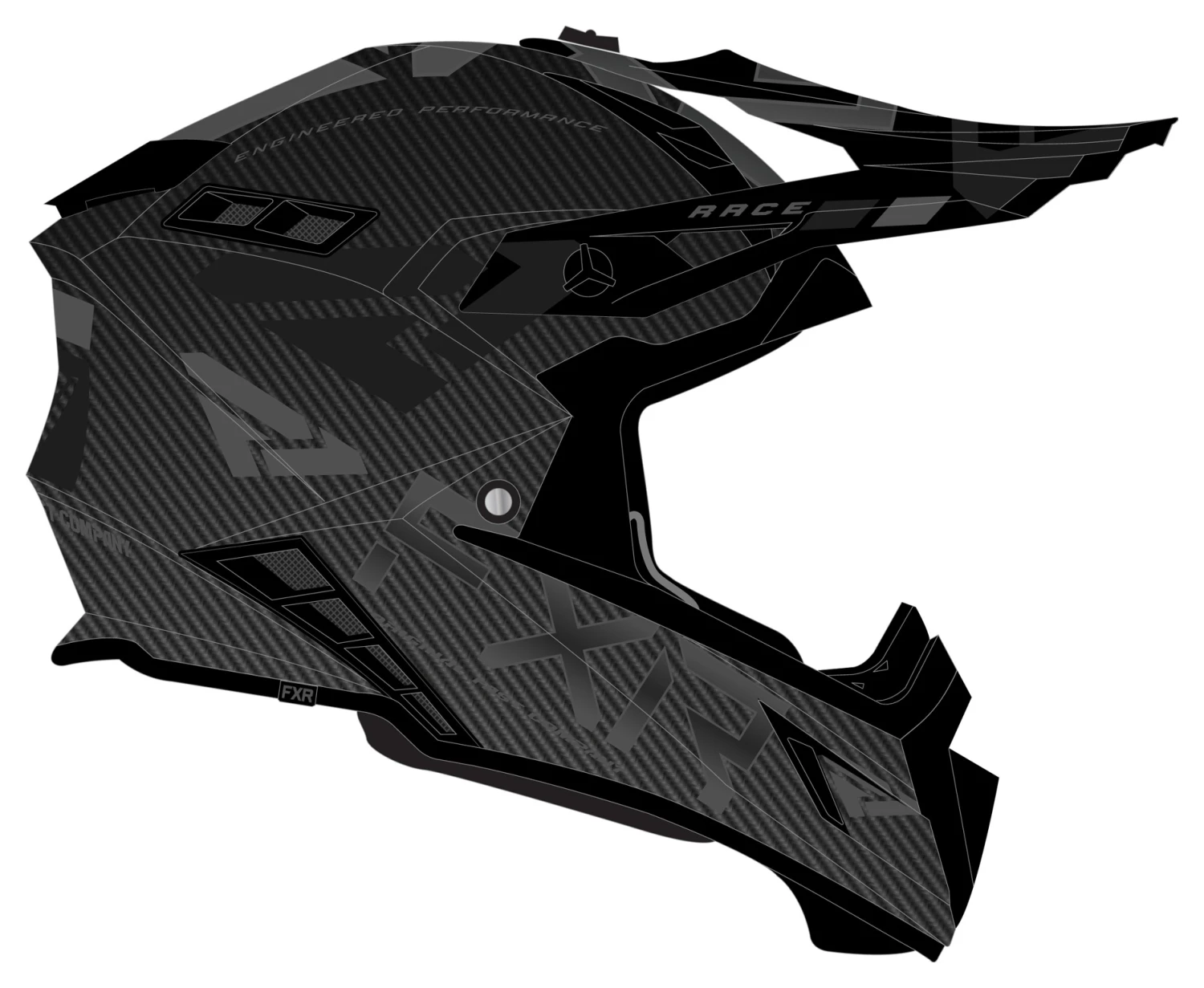 FXR Helium Carbon Helmet w/ D-Ring - Image 10